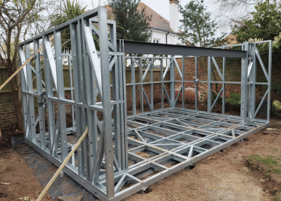 Architects will use a steel frame to ensure your building complies with planning permissions